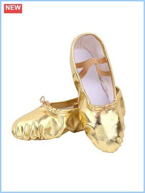 Ballet Dance Shoes Split-Sole Slipper Flats PU Leather